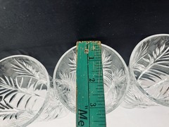 Set of 3 Crystal Glass Fifth Avenue PORTICO Iced Tea Glasses, 8 1/4”