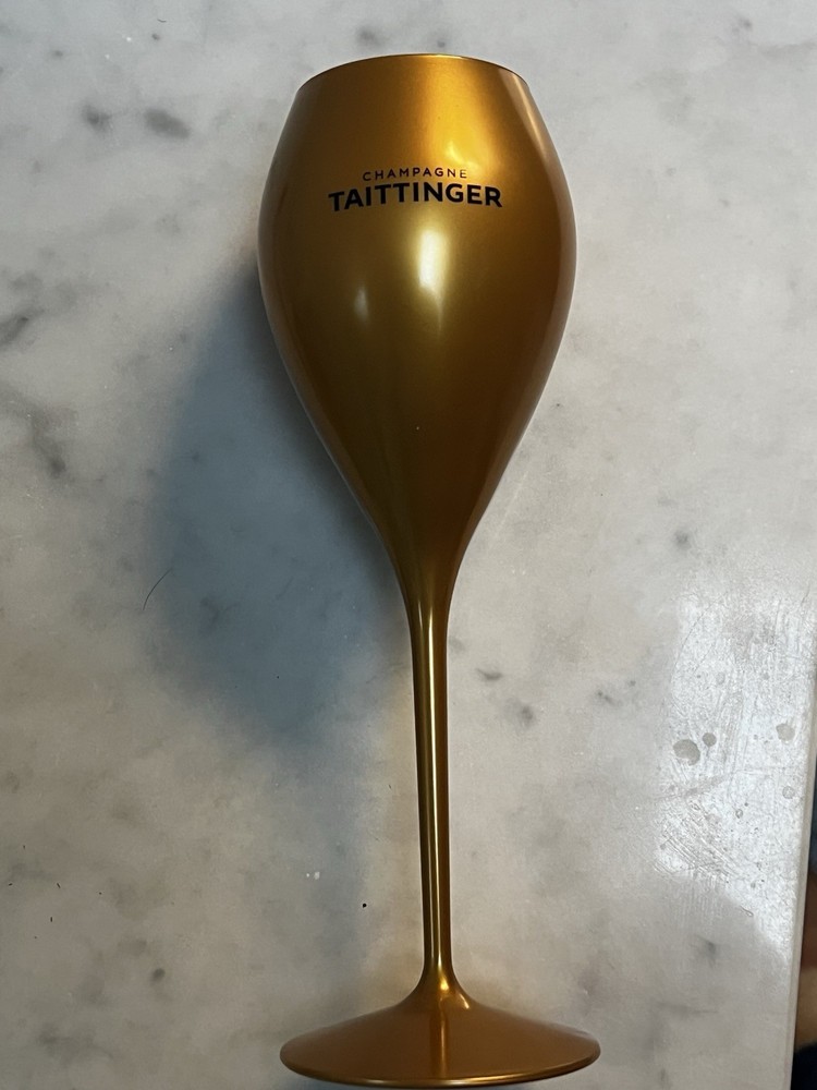 TAITTINGER Champagne Flute Plastic Stemware FIFA World Cup Hospitality- Rare