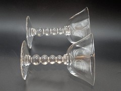 2 Vtg Imperial Glass Candlewick Stem Martini Champagne Wine Sherbet 4Oz Glasses