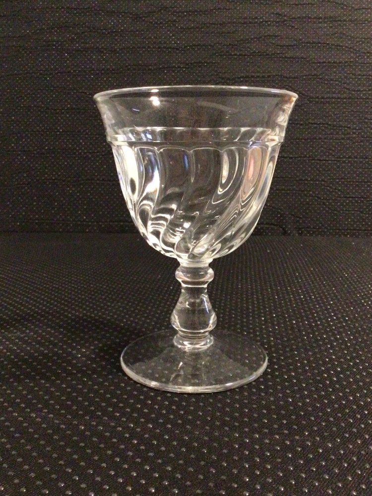 FOSTORIA COLONY water glass goblet clear FOOTED 5 1/4” EXCELLENT