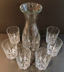 Set Of 7 Juice Glass And Pitcher Set By Circlewear