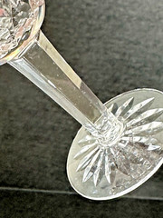 Waterford Crystal Lismore Claret Wine Glasses Set of 4 Vertical Cut On Bowl
