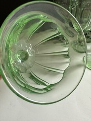 7 Vintage Noritake Provincial Spring Green Wine Glasses Goblets 8oz Capacity