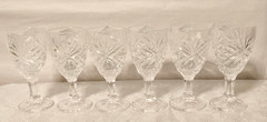 Set of 6 Open Box Shannon Dublin Clear Crystal 3oz Cordial Glasses by Godinger