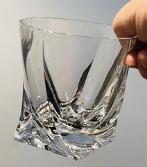 2Marked Mikasa Motion Double Old Fashioned Crystal Whiskey Glasses Discontinued