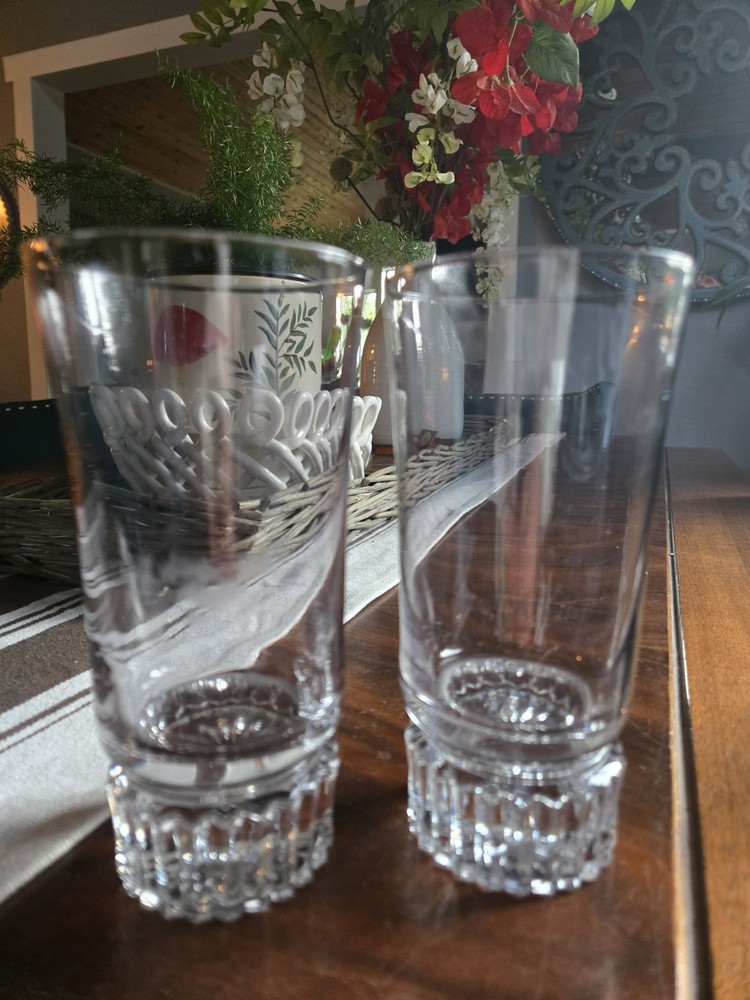 2 Kosta Boda Prince Beer Highball Cocktail Glasses