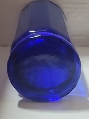 Vintage Anchor Hocking Essex Cobalt Blue Faceted Glass Tumbler 4 Tall 4 Short RV