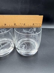 Jack Daniels Rocks Glasses Set Of 2 Old No 7 Cursive Logo Lowball