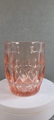 Vintage Jeannette Pink Depression Glass Windsor Diamond 9oz 4″ Tall Tumbler
