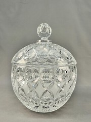 21 Pc Nachtmann Bleikristall Crystal ANGLIA Punch Bowl w/Lid + 18 Glasses: MINT