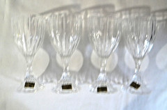 Mikasa Park Lane Crystal Wine Glasses, Set Of 4, SN101/003, New, Open Box