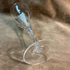 PETALe CRISTAL D’ARQUES DURAND Megeve Shape Water Wine Stem Glass Cut
