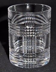 Ralph Lauren, GLEN PLAID, 10 oz Old Fashion Glass, 4 1/8″