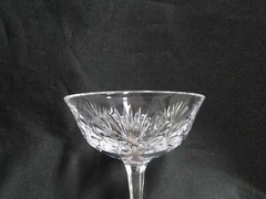 Gorham Cherrywood, Fan & Criss-Cross Cuts: Champagne / Sherbet (s), 4 5/8″ Tall