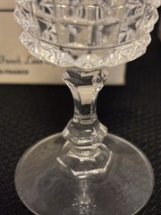 Vintage Set Of 4 W.M. Dalton French Lead Crystal Wine Glasses In Boxes