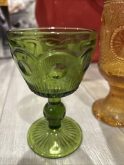 Vintage Bartlett Collin’s And Indiana Glass Goblet