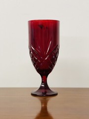Vintage Shannon by Godinger Dublin Red Irish Crystal Goblet