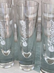 Set of 5 Appletiser Highball Bullet Brunch Glasses Made in Italy