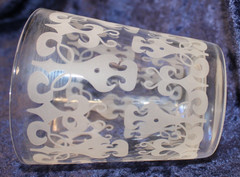 Double Old Fashioned Glasses – Various Frosted & Etched Designs – Set of 6
