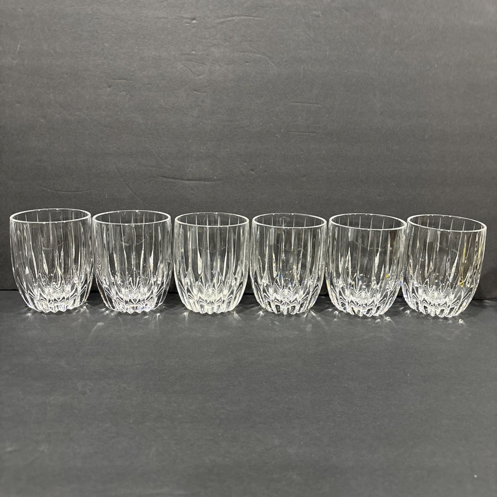 Mikasa Park Lane Crystal Executive Double Old Fashion Tumblers 4”