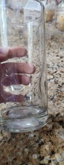 Libbey Impressions Tumbler 16 oz Glasses 6” tall Set of 5 Thumbprint Dimple