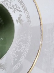 Jeanette Green Wedgwood Tumbler Jasperware Grecian Gold Trim Lot Of 4