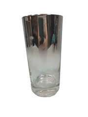 Silver Fade High Ball Cocktail Glasses Set of 3 Approximately 10 Ounces MCM