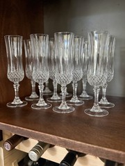 Vintage French Cristal D’arques Longchamp 24% leaded Crystal Champagne Flute