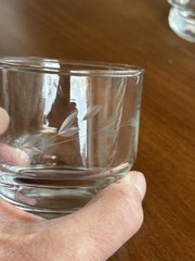 3 Princess House Juice Glasses 3″ tall