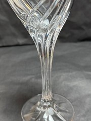 Set of 3 Vintage Lenox Debut Gold Crystal Wine Goblets Signed 7 3/8 in.