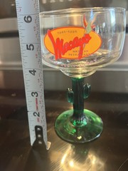MACAYO’s Mexican Restaurant 50th Anniversary Cactus Stem Margarita Glass 6”