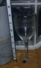 2) CHANTILLY Goblets American Manor Platinum Rims URN Etched 7.8″ RARE EXC