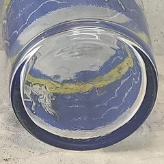 Vintage Libbey Low Ball Decorative Glass Colorful Mystic Unicorn Fantasy VGUC