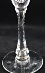 Hawkes Crystal, YORK Vertical & Dots Cuts Notched Stem Cordial Glass, 6 1/4″