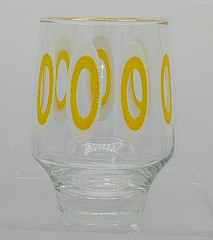Vintage MCM Set of 4, Textured Tumblers, Rocks Glasses, Barware, RARE! 60s-70s