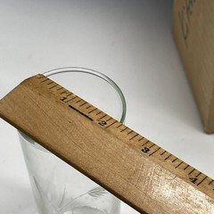 Vintage Radio Brand Japan Hand Crafted Fine Glass Etched Glasses