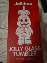 Jollibee Glass Drink Cup Tumbler Limited Edition ❤️🥤 Authentic