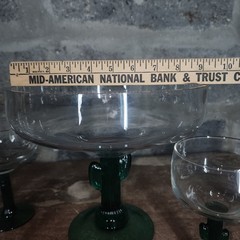 LIBBEY GLASS Juniper Cactus Stem Grande XL Margarita Glass 16oz 12oz