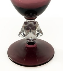 Bryce Aquarius Amethyst Juice Glasses Set of 10 Diamond Stem