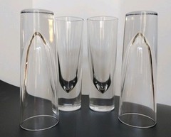 Leonardo Gelli Grappa Italian Weighted Heavy Bottom Highball Glassesb7″ Set Of 4