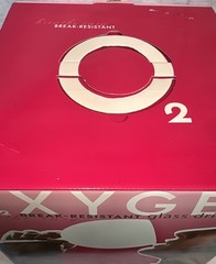 LENOX O2XYGEN Break-Resistant Balloon Glasses Oxygen Unbreakable Set of 4 in Box