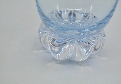 Sasaki Grand Hawthorne Fine Crystal Glass Tumbler Light Blue Clear 8 oz 5.5″