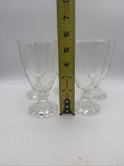 Anchor Hocking Boopie Berwick Glass Grape Vine Design Bubble Foot Set Of 5