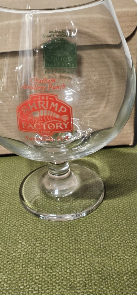 The Shrimp Factory – Chatham Artillery Punch – Savannah, GA Souvenir Glass