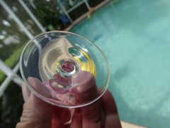German Cranberry Blown Glass Panel Optic 1.5oz Cordial Stem Multiples Available