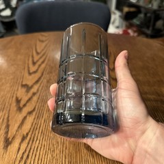 Anchor Hocking Tartan Blueberry Blue Iced Tea Tumbler Glass