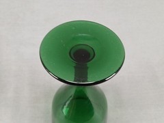 19th Century British «Bristol Green» 4 3/4 Inch Wine Glass C. 1840s B