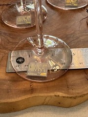 Set Of 7 Mikasa Crystal Elite Pink Fluted Champagne Glasses 10 5/8” Slovenia