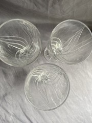 3 Lenox Crystal Debut Iced Tea Glases 7 3/4″