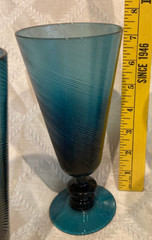 Riveara Type Blue Parfait Glasses – Set 4 – Hold 12 Ounces Very GUC